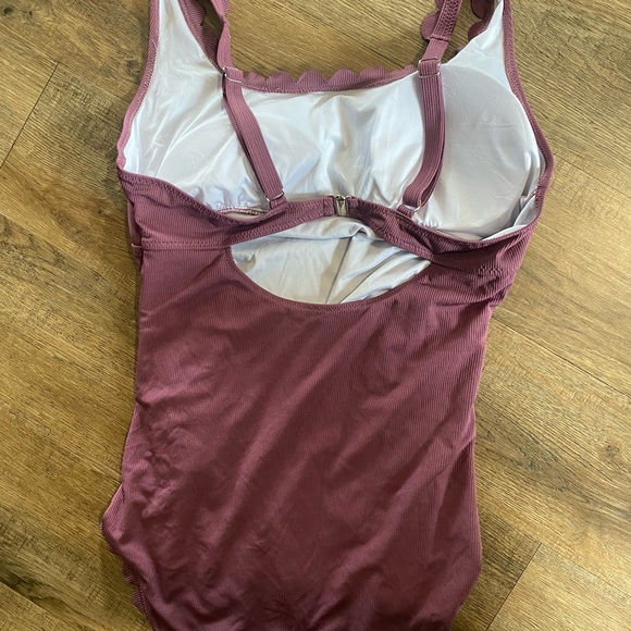 Maternity Purple One-Piece Swimsuit - Picture 2 of 7